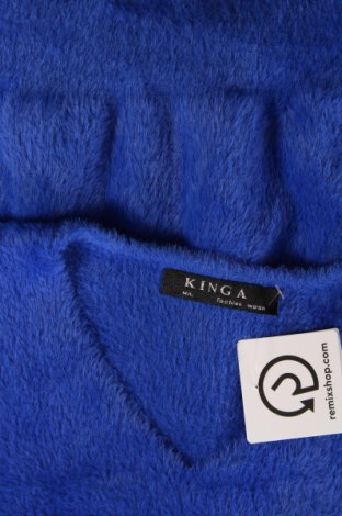 Γυναικείο πουλόβερ Kinga, Μέγεθος M, Χρώμα Μπλέ, Τιμή 10,14 €