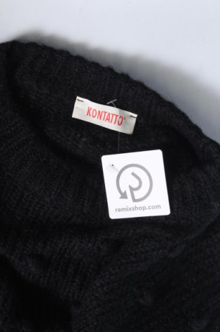 Дамски пуловер Kontatto, Размер M, Цвят Черен, Цена 16,40 лв.