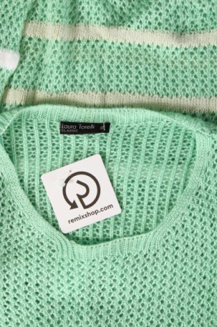 Γυναικείο πουλόβερ Laura Torelli, Μέγεθος S, Χρώμα Πράσινο, Τιμή 7,18 €