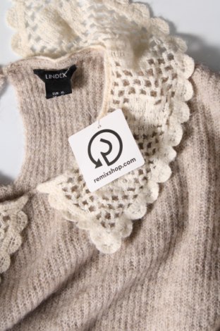 Дамски пуловер Lindex, Размер XL, Цвят Бежов, Цена 29,00 лв.