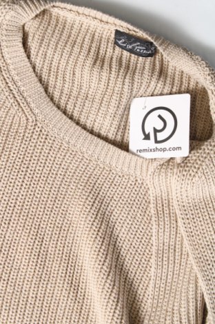 Γυναικείο πουλόβερ Lisa Tossa, Μέγεθος L, Χρώμα  Μπέζ, Τιμή 6,59 €