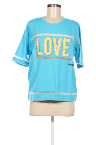 Damski sweter Love Moschino, Rozmiar XL, Kolor Niebieski, Cena 650,37 zł