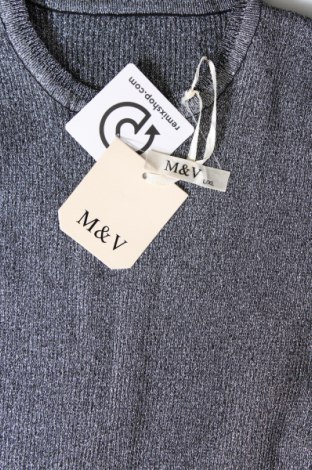Pulover de femei M&V, Mărime L, Culoare Argintiu, Preț 46,74 Lei