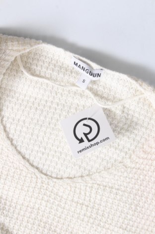 Дамски пуловер Manguun, Размер S, Цвят Бял, Цена 9,28 лв.