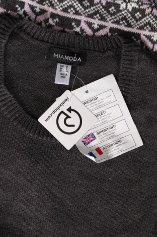 Γυναικείο πουλόβερ Mia Moda, Μέγεθος 3XL, Χρώμα Γκρί, Τιμή 46,02 €