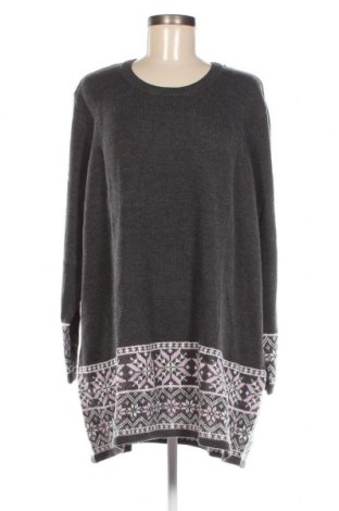 Γυναικείο πουλόβερ Mia Moda, Μέγεθος 3XL, Χρώμα Γκρί, Τιμή 57,53 €