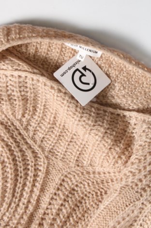 Дамски пуловер Millenium, Размер M, Цвят Бежов, Цена 11,60 лв.