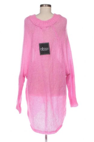 Дамски пуловер Minouu, Размер M, Цвят Розов, Цена 27,98 лв.