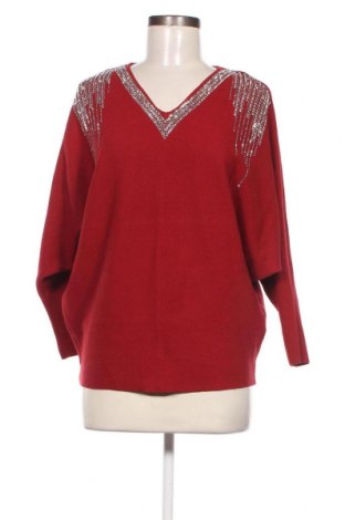 Дамски пуловер Moewy, Размер M, Цвят Червен, Цена 29,15 лв.