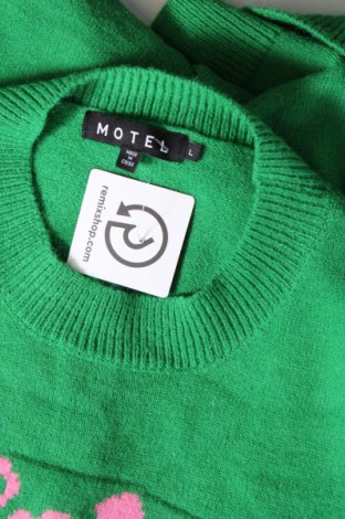 Дамски пуловер Motel, Размер L, Цвят Зелен, Цена 41,00 лв.