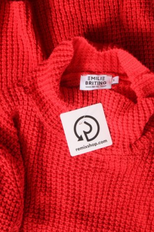 Дамски пуловер NA-KD, Размер S, Цвят Червен, Цена 16,40 лв.