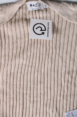 Дамски пуловер NA-KD, Размер XS, Цвят Бежов, Цена 9,02 лв.
