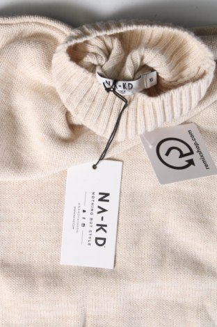 Γυναικείο πουλόβερ NA-KD, Μέγεθος XS, Χρώμα  Μπέζ, Τιμή 19,18 €