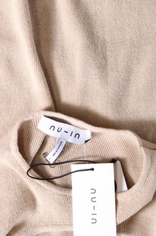 Дамски пуловер NU-IN, Размер L, Цвят Бежов, Цена 37,20 лв.