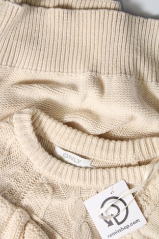 Дамски пуловер ONLY, Размер M, Цвят Екрю, Цена 21,20 лв.