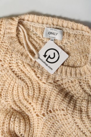 Дамски пуловер ONLY, Размер S, Цвят Екрю, Цена 10,80 лв.