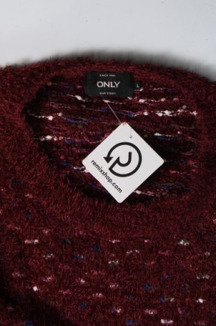 Дамски пуловер ONLY, Размер L, Цвят Червен, Цена 10,80 лв.