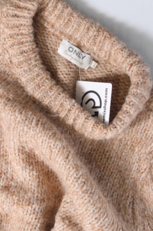 Γυναικείο πουλόβερ ONLY, Μέγεθος L, Χρώμα  Μπέζ, Τιμή 5,68 €