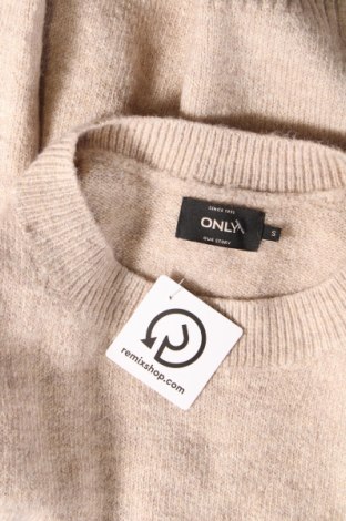 Дамски пуловер ONLY, Размер S, Цвят Бежов, Цена 10,80 лв.
