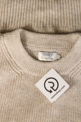 Дамски пуловер ONLY, Размер M, Цвят Бежов, Цена 11,07 лв.