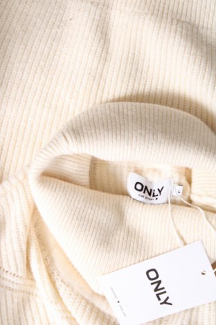 Дамски пуловер ONLY, Размер L, Цвят Бял, Цена 24,80 лв.