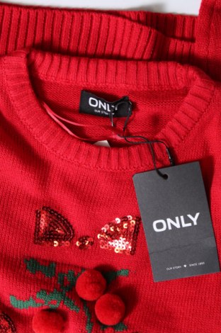 Γυναικείο πουλόβερ ONLY, Μέγεθος XS, Χρώμα Κόκκινο, Τιμή 9,59 €
