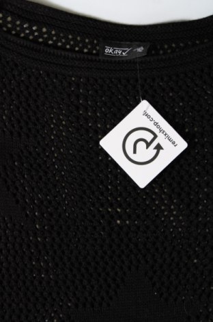 Γυναικείο πουλόβερ Okay, Μέγεθος L, Χρώμα Μαύρο, Τιμή 4,84 €