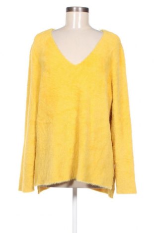 Γυναικείο πουλόβερ Oui, Μέγεθος XL, Χρώμα Κίτρινο, Τιμή 38,35 €