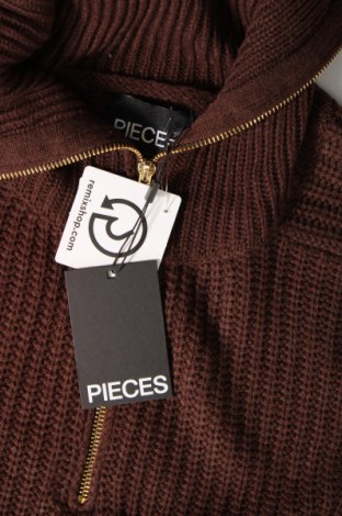 Γυναικείο πουλόβερ Pieces, Μέγεθος XL, Χρώμα Καφέ, Τιμή 13,10 €