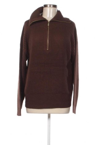 Дамски пуловер Pieces, Размер XL, Цвят Кафяв, Цена 25,42 лв.