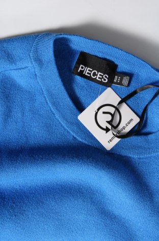Γυναικείο πουλόβερ Pieces, Μέγεθος M, Χρώμα Μπλέ, Τιμή 10,55 €
