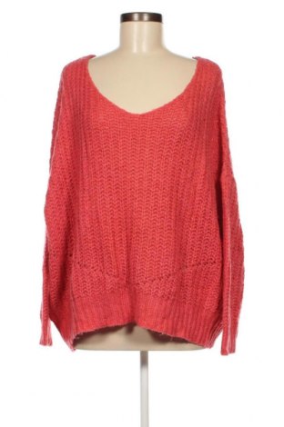 Дамски пуловер Pull&Bear, Размер S, Цвят Червен, Цена 11,60 лв.