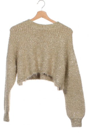Дамски пуловер Pull&Bear, Размер XS, Цвят Златист, Цена 13,92 лв.