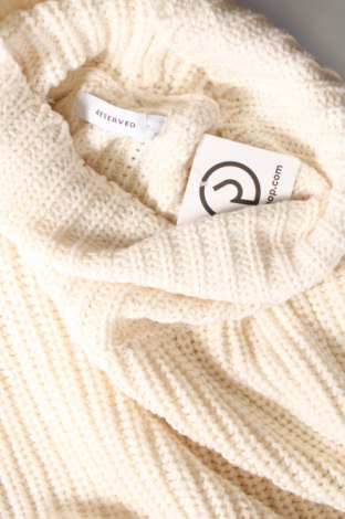 Дамски пуловер Reserved, Размер M, Цвят Бял, Цена 10,15 лв.