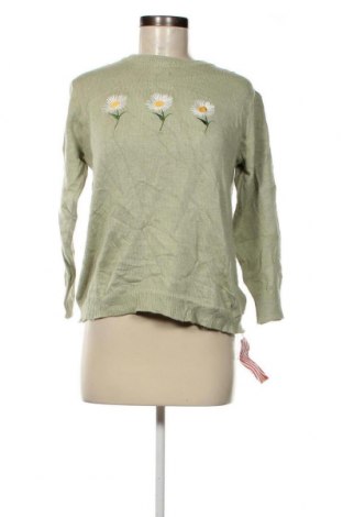 Дамски пуловер Romwe, Размер M, Цвят Зелен, Цена 8,74 лв.