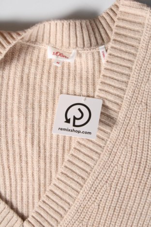 Дамски пуловер S.Oliver, Размер XL, Цвят Бежов, Цена 41,00 лв.