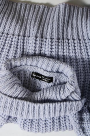 Дамски пуловер SHEIN, Размер L, Цвят Син, Цена 7,54 лв.