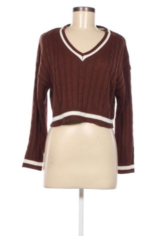 Дамски пуловер SHEIN, Размер M, Цвят Кафяв, Цена 14,50 лв.