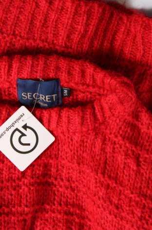 Γυναικείο πουλόβερ Secret, Μέγεθος S, Χρώμα Κόκκινο, Τιμή 6,46 €