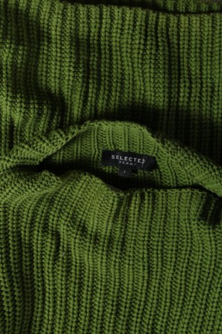 Дамски пуловер Selected Femme, Размер L, Цвят Зелен, Цена 20,50 лв.
