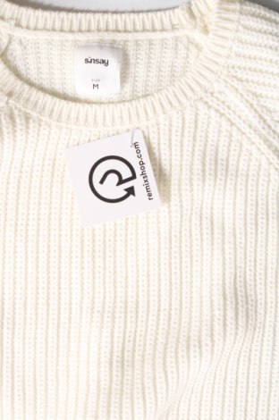 Дамски пуловер Sinsay, Размер M, Цвят Бял, Цена 12,18 лв.