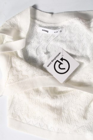 Дамски пуловер Sinsay, Размер XS, Цвят Бял, Цена 13,05 лв.