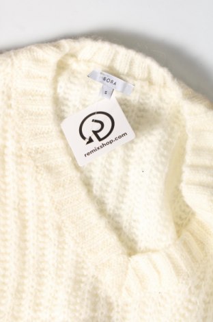 Дамски пуловер Sora, Размер S, Цвят Бял, Цена 9,28 лв.