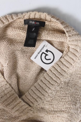 Γυναικείο πουλόβερ Style & Co, Μέγεθος S, Χρώμα  Μπέζ, Τιμή 5,38 €