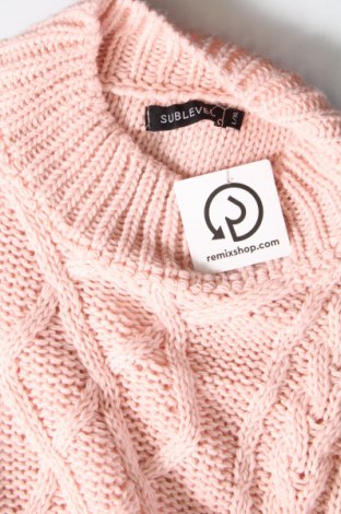 Γυναικείο πουλόβερ Sublevel, Μέγεθος L, Χρώμα Ρόζ , Τιμή 5,56 €