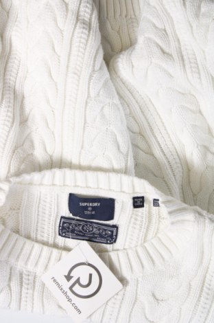 Дамски пуловер Superdry, Размер M, Цвят Бял, Цена 26,79 лв.