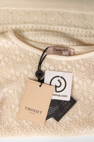 Дамски пуловер TWINSET, Размер XS, Цвят Екрю, Цена 153,50 лв.