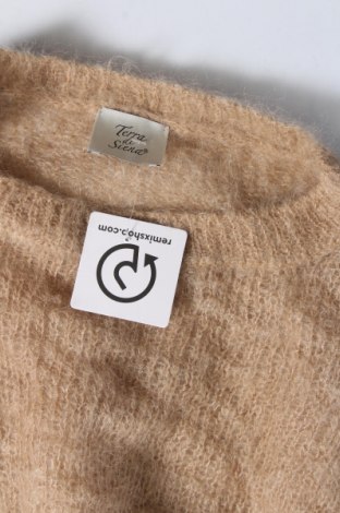 Damski sweter Terra di Siena, Rozmiar L, Kolor Beżowy, Cena 34,10 zł