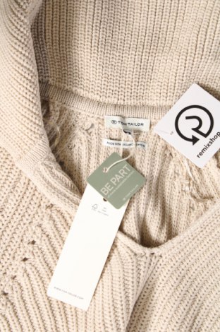 Дамски пуловер Tom Tailor, Размер S, Цвят Бежов, Цена 37,20 лв.