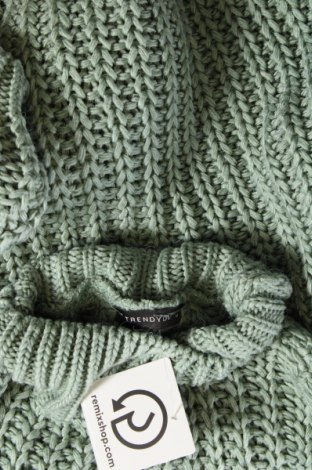Női pulóver Trendyol, Méret M, Szín Zöld, Ár 2 913 Ft